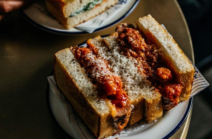 a sandwich dish from the norfolk house and hotel