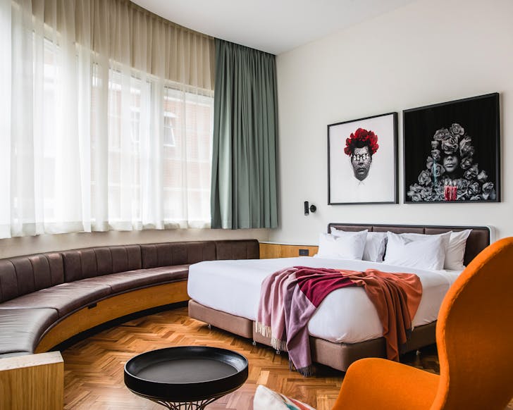 Trendy hotel room