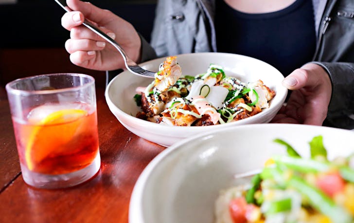 bowl of noodles at the old laundry
