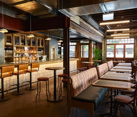 The interior of The Redfern pub