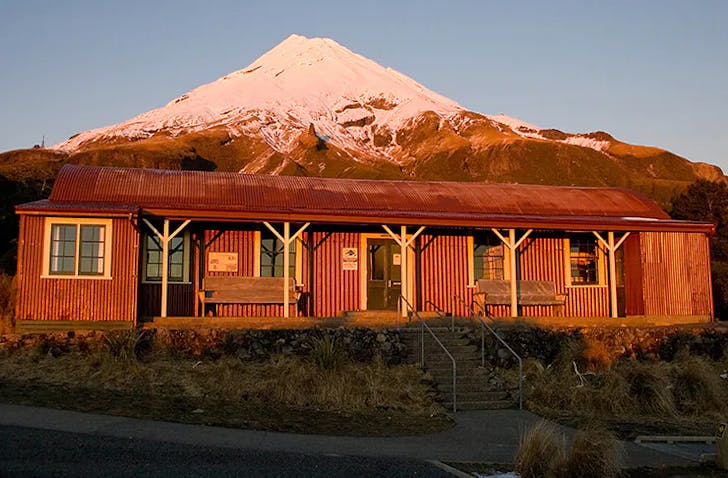 The Historic North Egmont Camphouse in Egmont National Park.