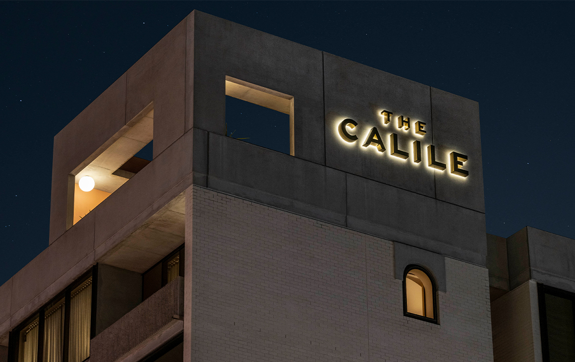 the exterior of the calile hotel