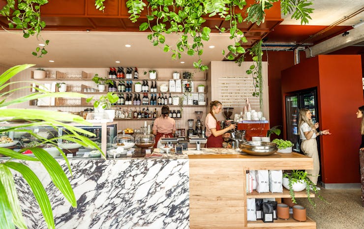 front counter at the green