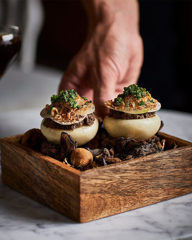 A mushroom dish at the Grove.