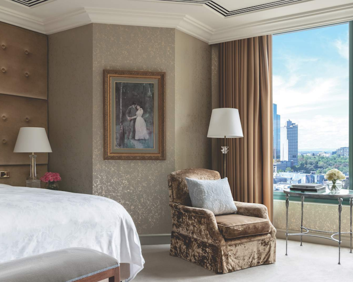 The Langham Melbourne bedroom