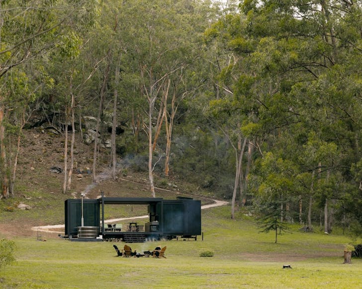 a sleek tiny home in the hunter valley at huch
