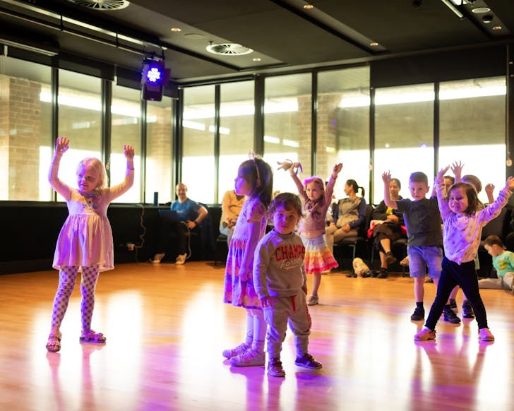 the play festival toddlers dancing at a dance class
