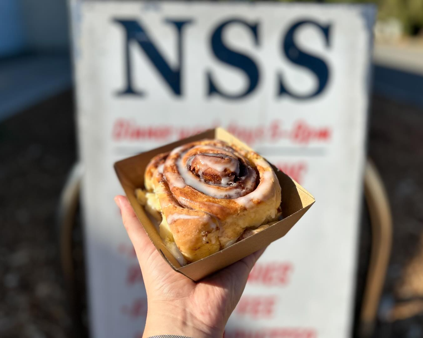 A cinnamon scroll from North Street Store