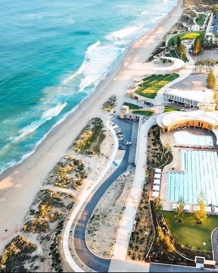 Scarborough Beach from above