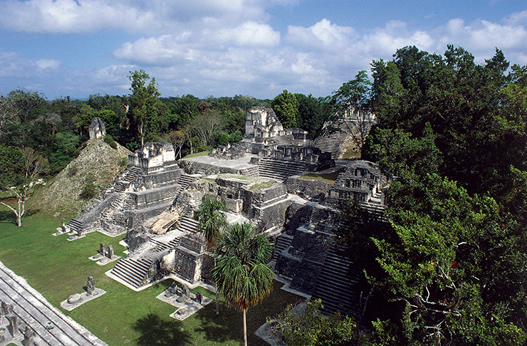 Mayan ruins in Guatemala's Tikal National Park from the original Star Wars film.
