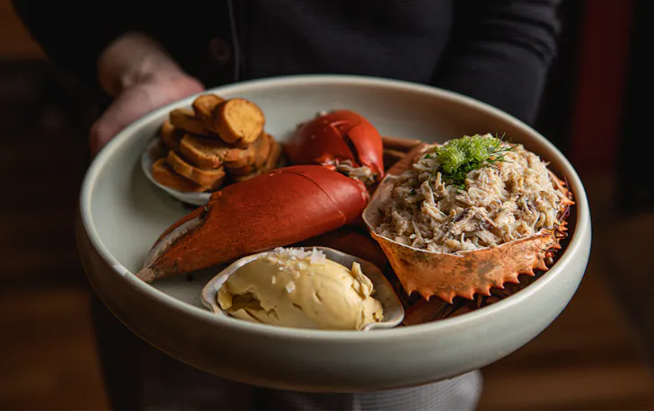 a plate of crab
