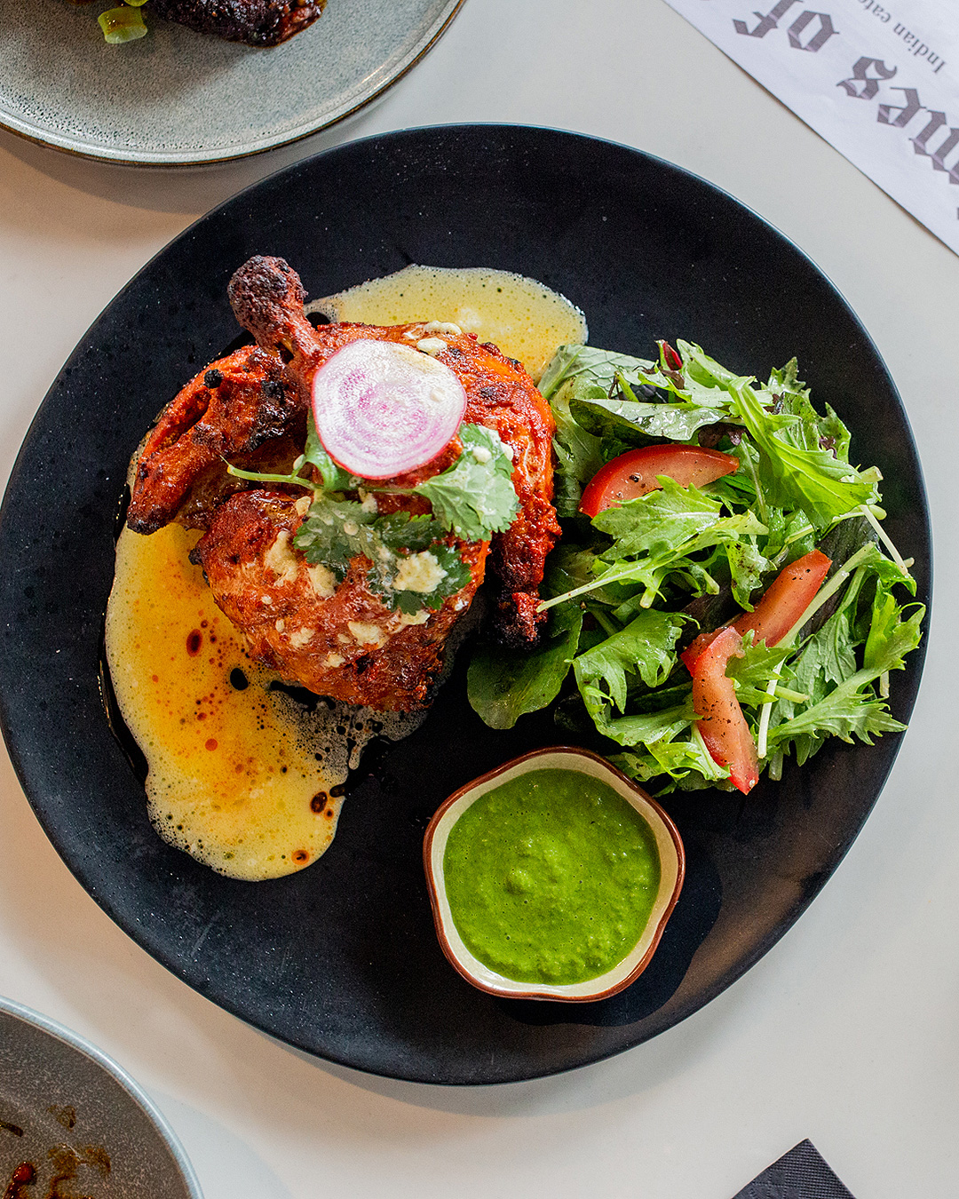 Delicious tandoori chicken at Times Of India, one of the best Indian restaurants in Auckland.