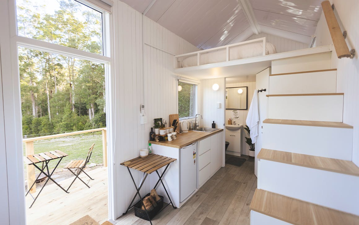 interior of a tiny house