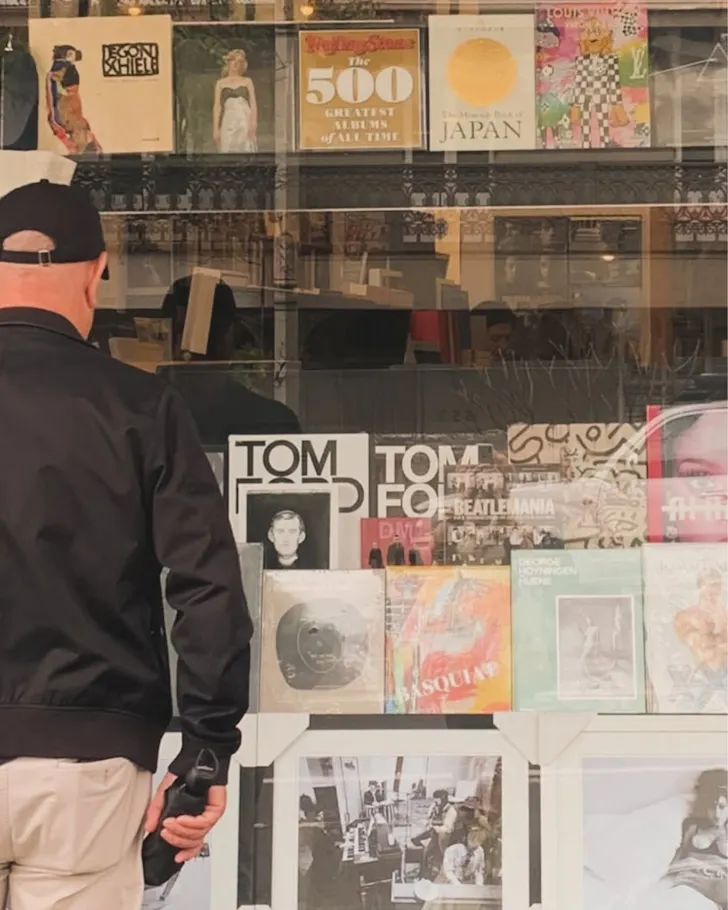 The window at TITLE Bookstore in Barangaroo