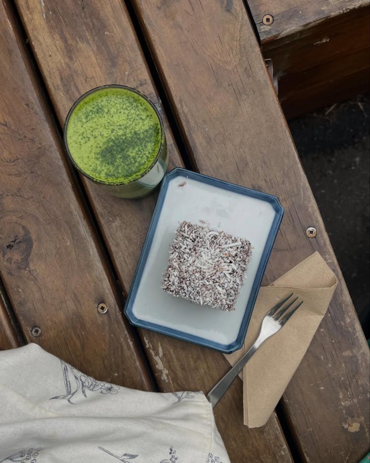 Tokyo Laminton matcha