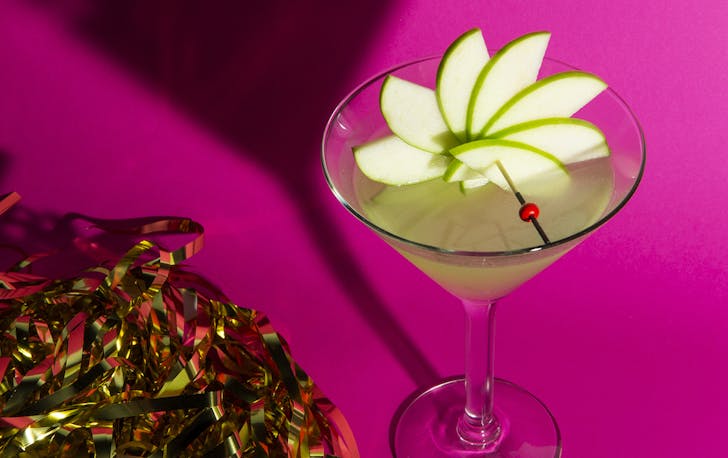 a vintage appletini from Toots