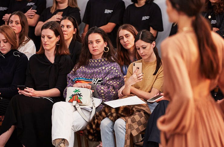 The front row at fashion week. 