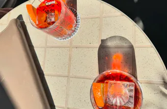 two negroni on the table
