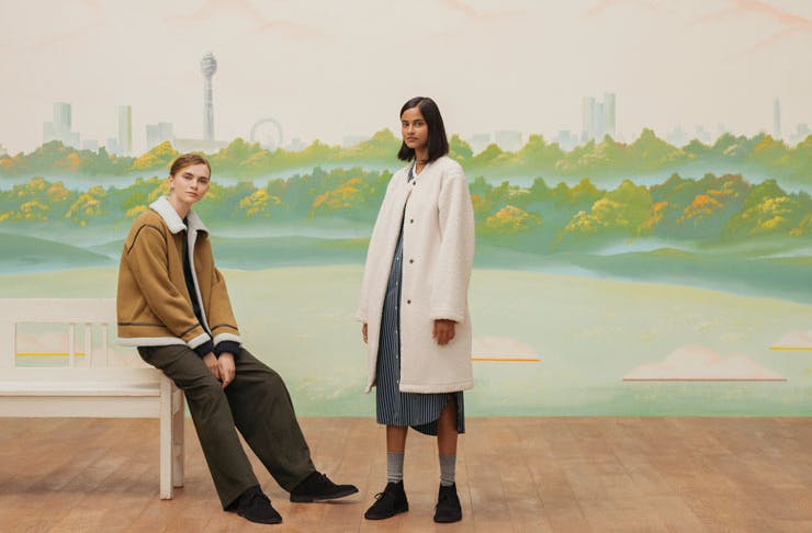 Models wearing the new UNIQLO x JW Anderson collection. 