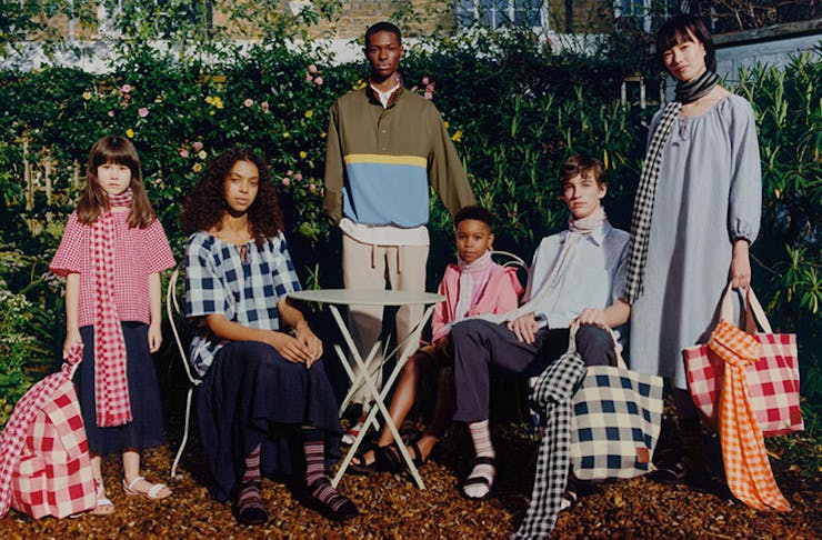 Models wearing the new 2020 Uniqlo x JW Anderson collab. 