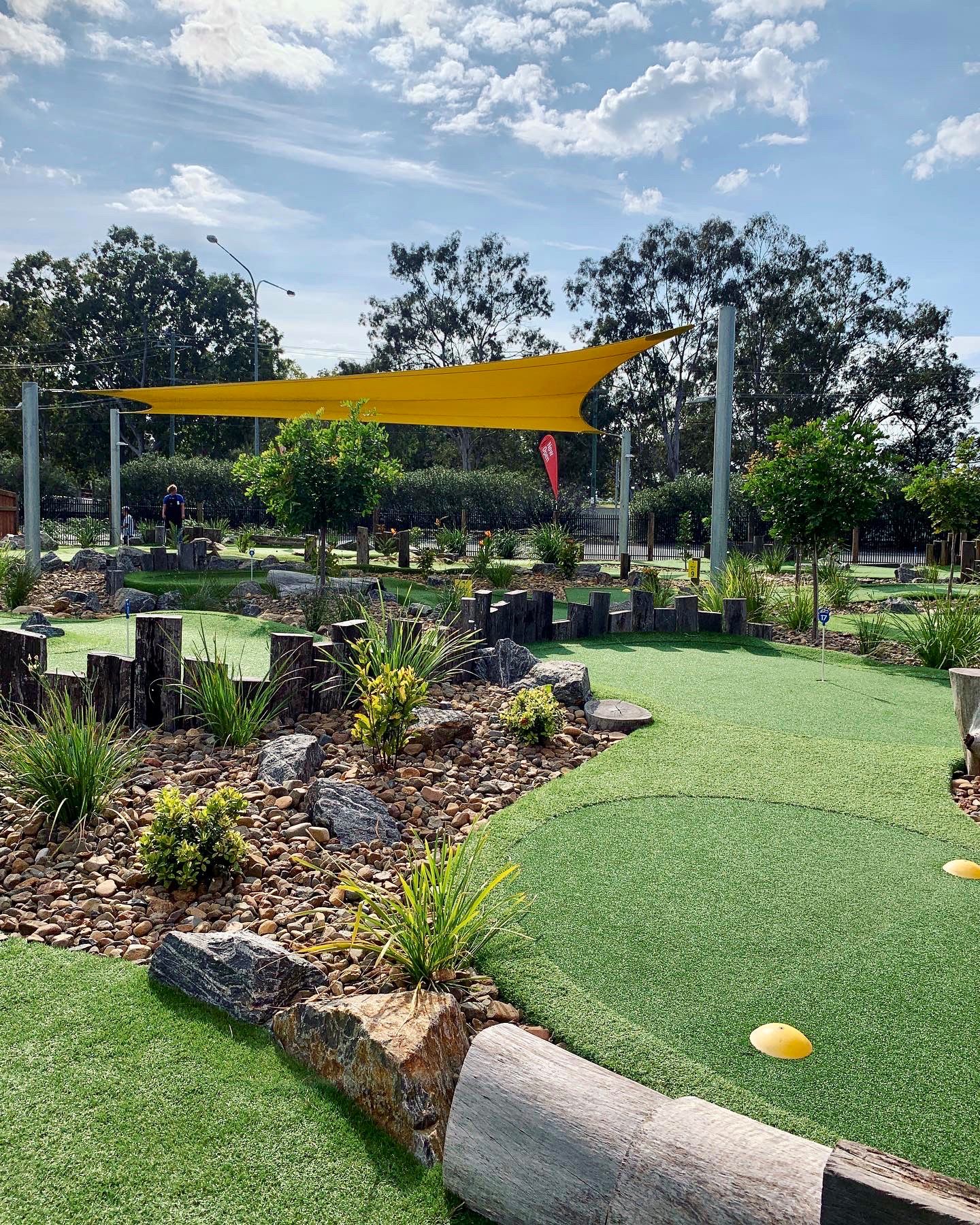  a sunny mini golf course