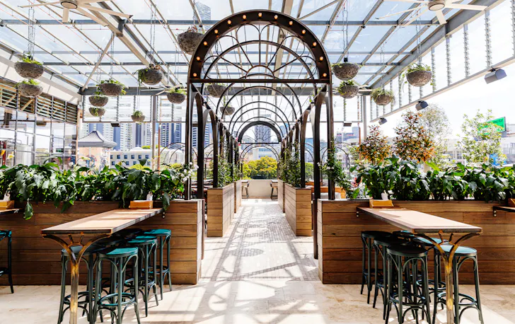 the rooftop of valley hops