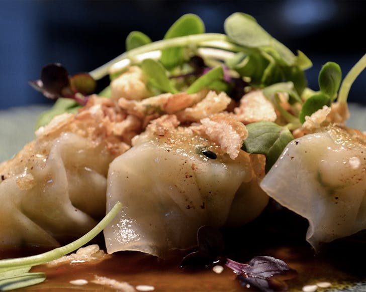 Dumplings at Vault 21.