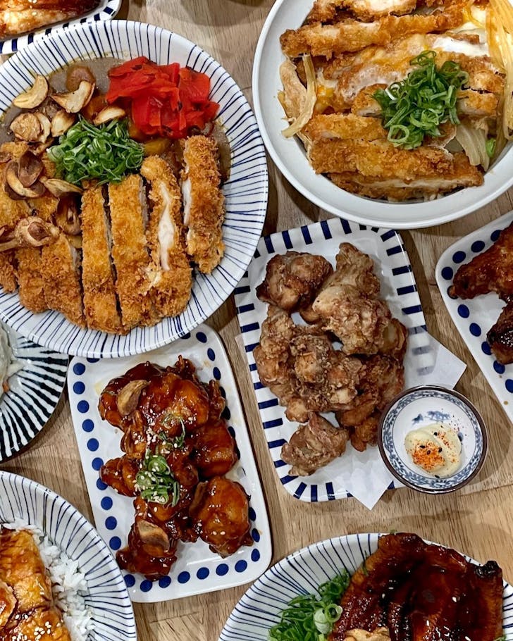 A table full of Japanese dishes at Bentori in Victoria Park
