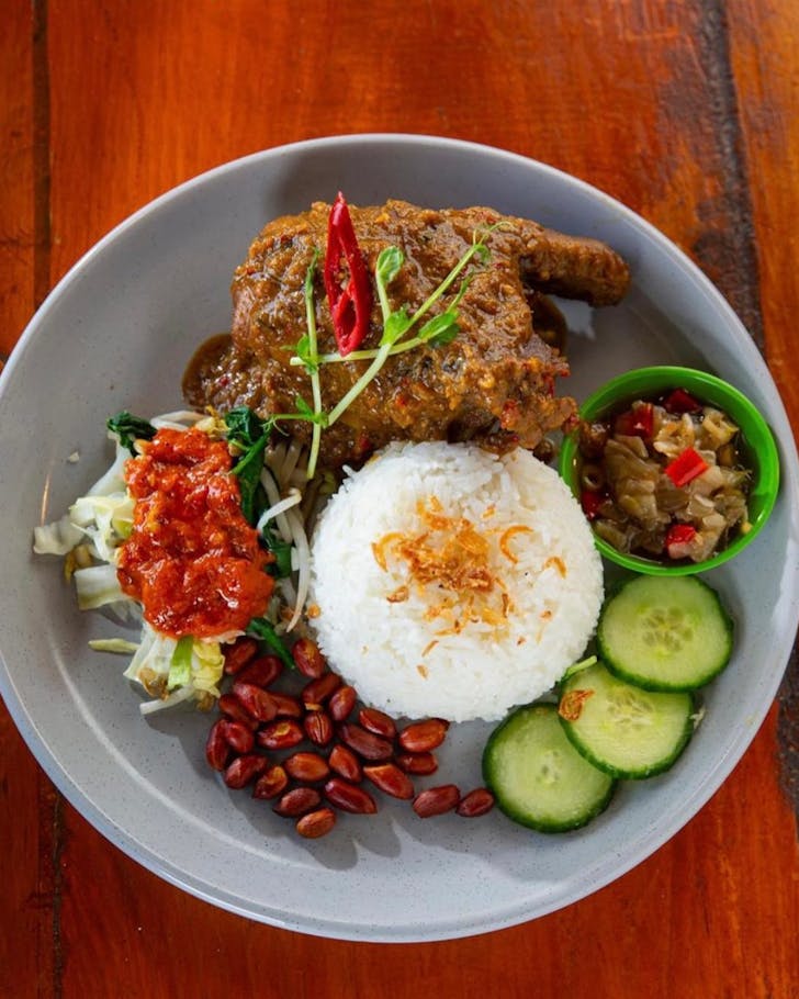 An Indonesian dish at Dapur Van Java in Victoria Park