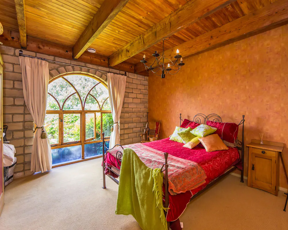 A well appointed room at a vineyard airbnb.
