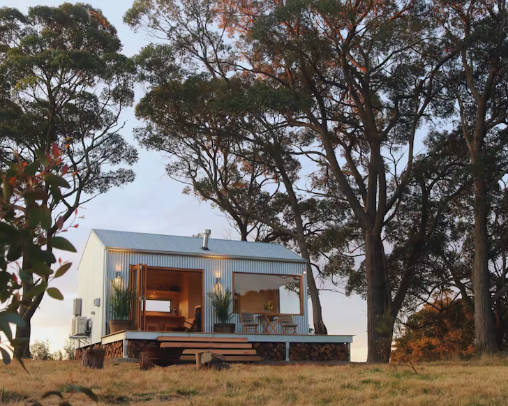 southern highlands vineyard cabin exeter airbnb tiny home nsw near sydney