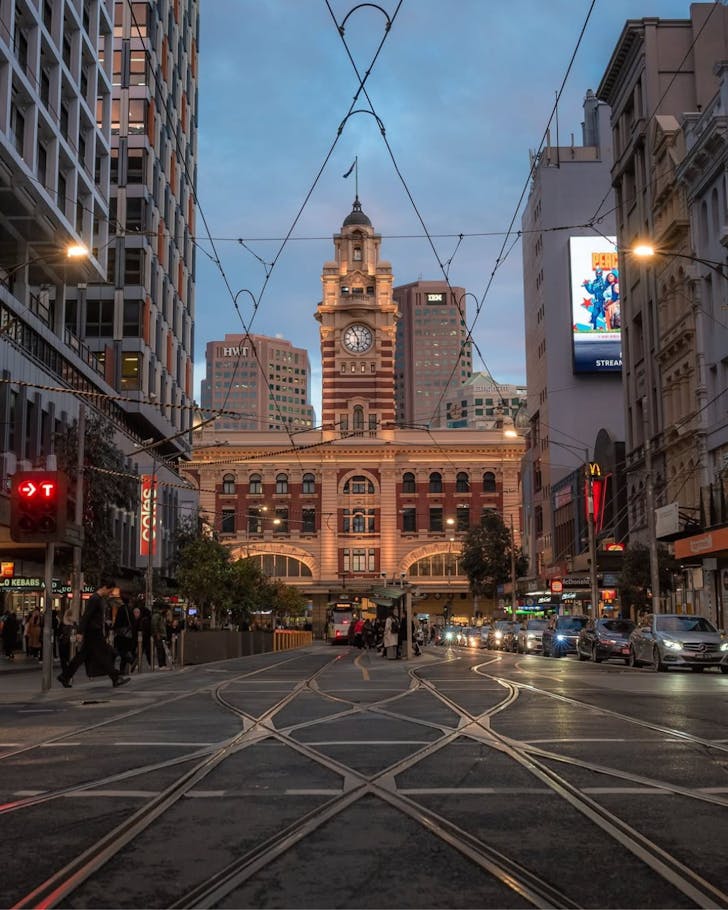 Melbourne Flinder's Street Station view