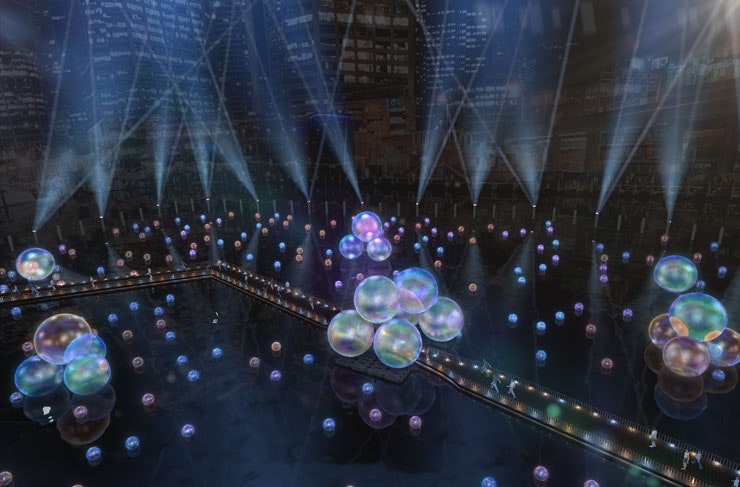The Ephemeral installation created for Vivid Sydney 2021. 