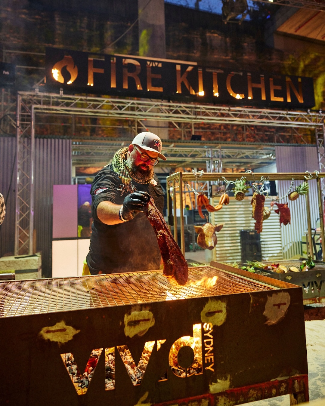 vivid sydney 2024 fire kitchen