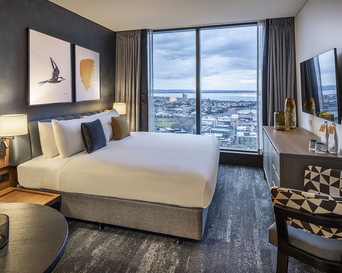 A room at the voco auckland city centre hotel, one of the best hotels in auckland.