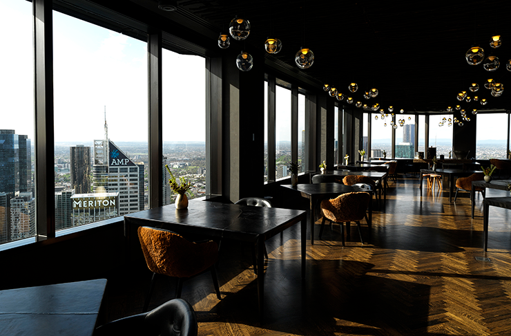 One of Melbourne's best restaurants high up in the Rialto Towers, Vue de monde.