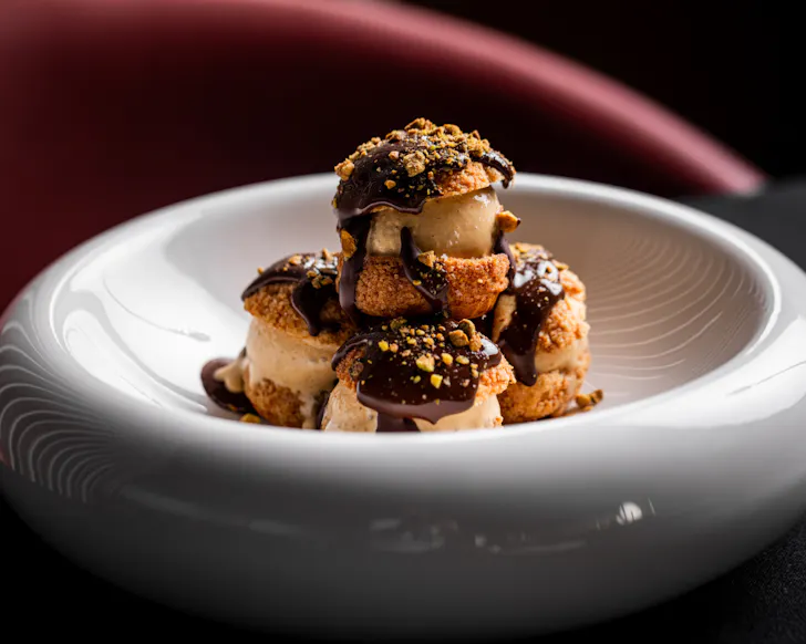 Wasabi profiterole