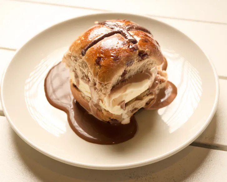 Watsons Bay Hotel hot cross bun