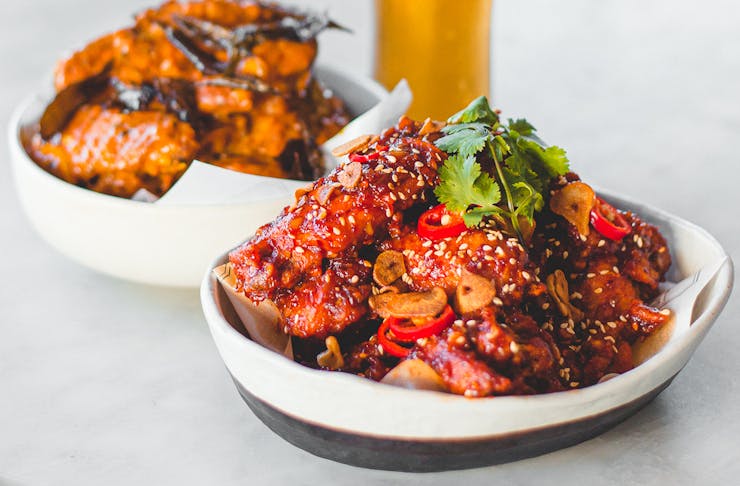 Miss Chow's chicken wings, available this month in Perth