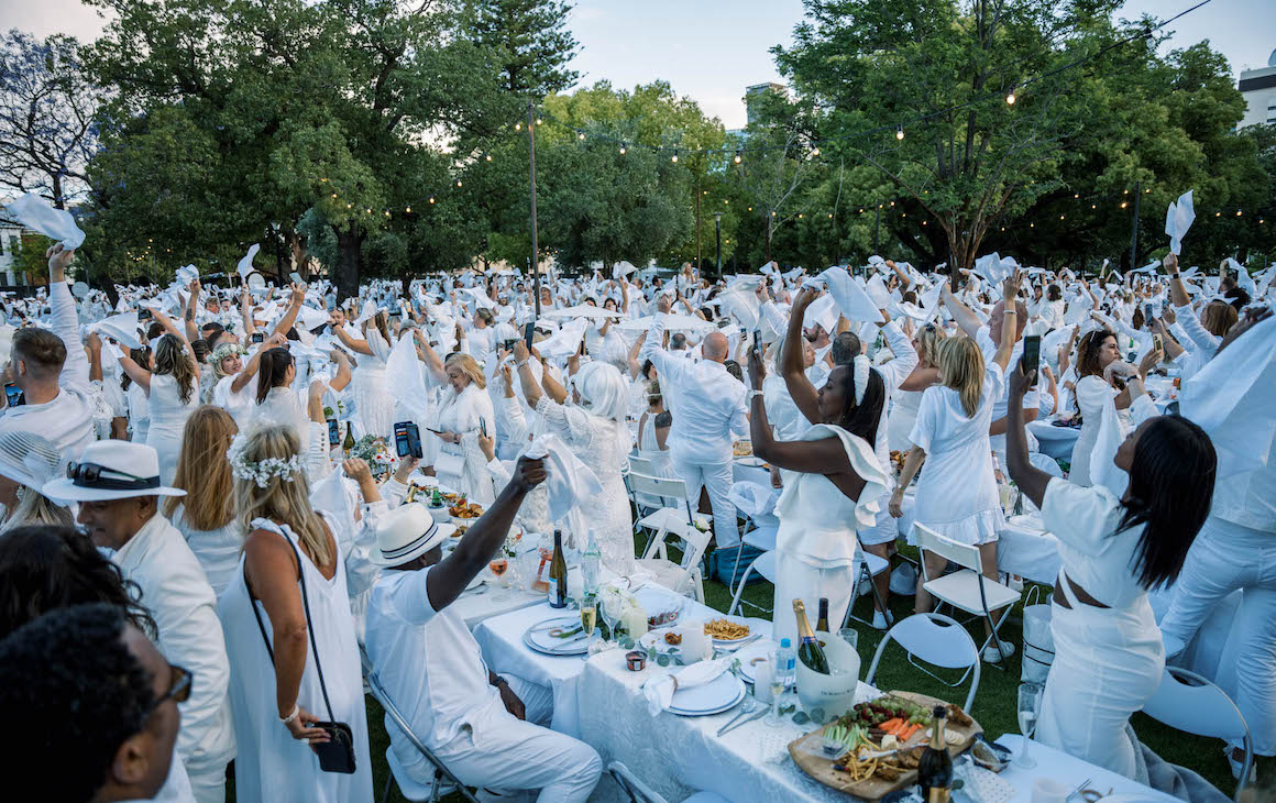 An all-white secret event on in Perth