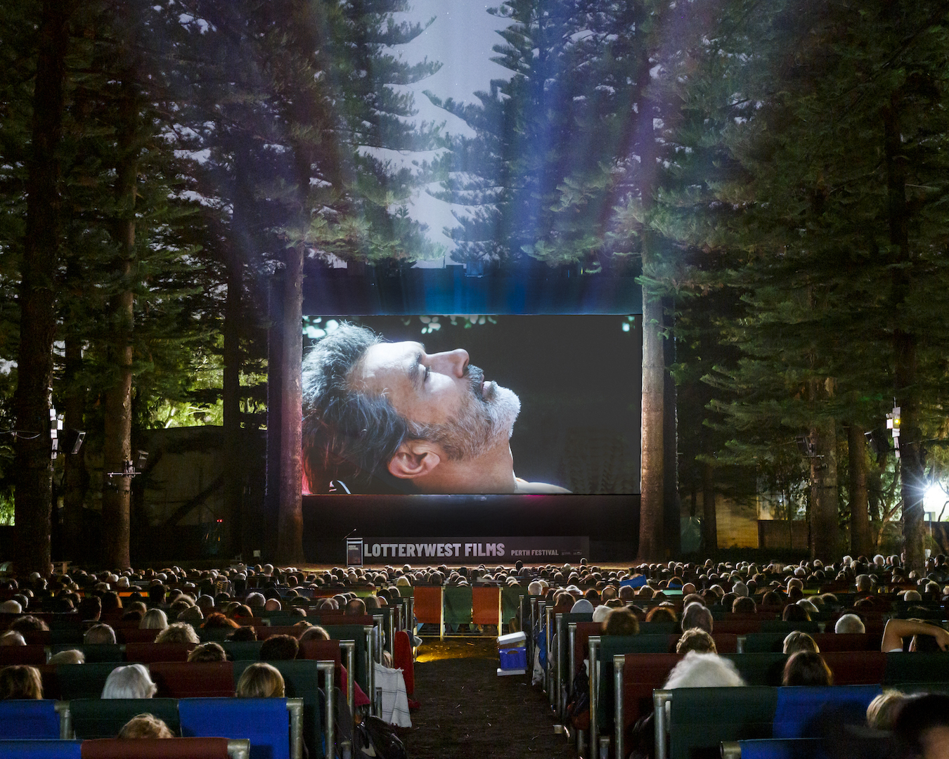 An outdoor cinema in Perth