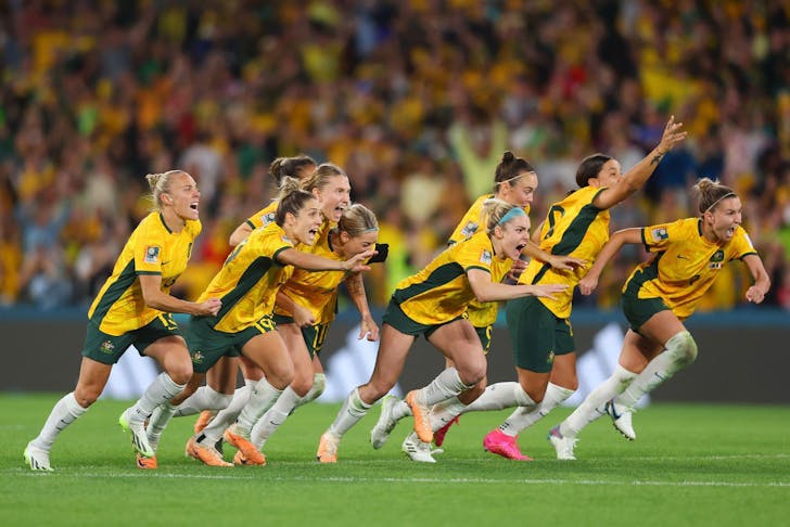 The Matildas winning their match in the FIFA Women's World Cup