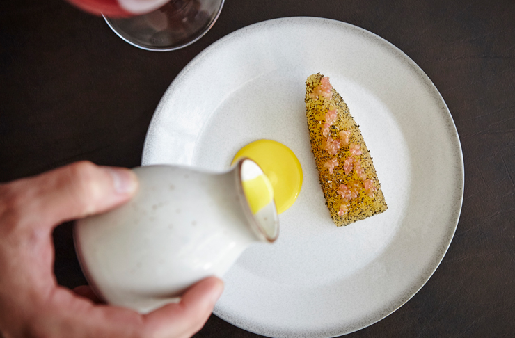 A futuristic dish from one of Melbourne's best restaurants, Ides.