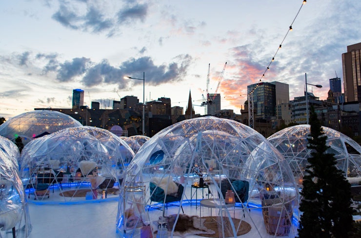 Winter Village igloos 