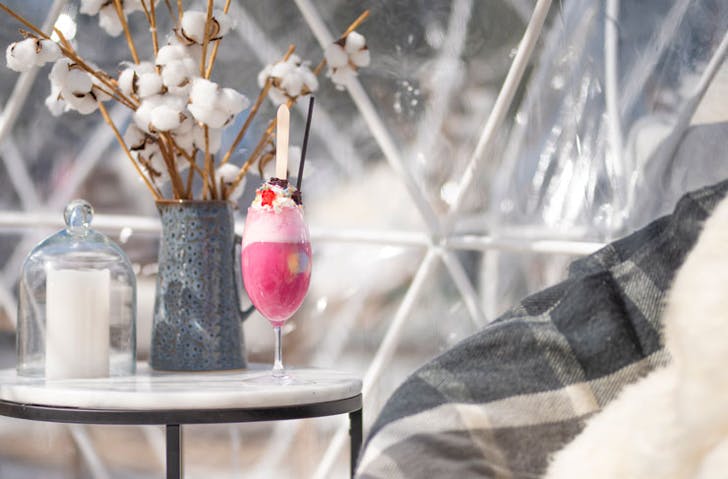 a cocktail from Winter Village