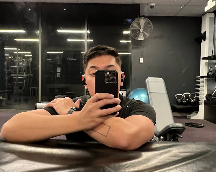 man working out