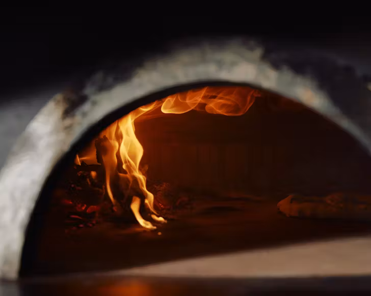 the woodfired oven at wunderlich lane restaurant regina la pizzeria
