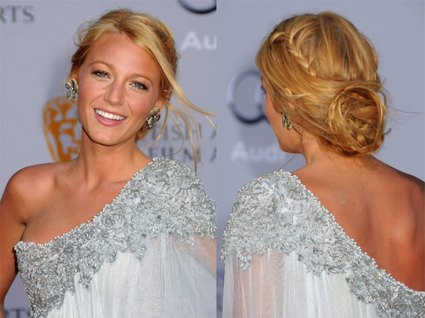 blake lively side braid