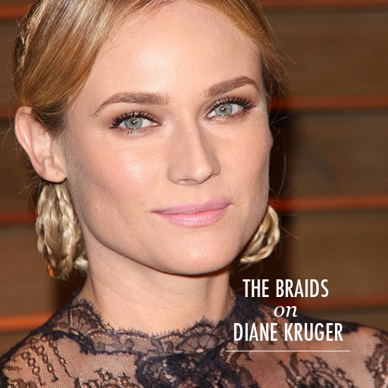Diane Kruger is shrouded in lace at the Vanity Fair Oscars after