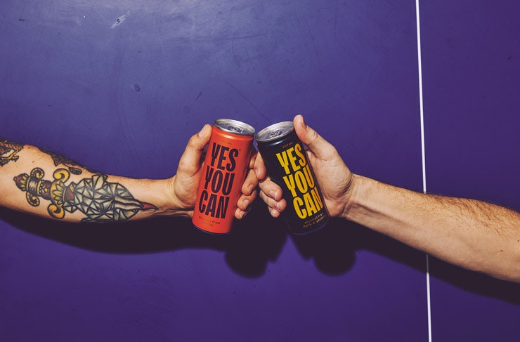 Two arms cheers with 